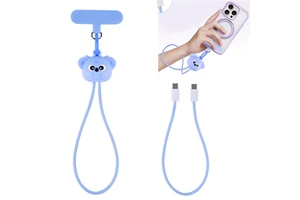 Australia Koala Wrist Strap 60W Fast Charging Cable Braided Anti-Loss Anti-theft Lanyard USB Type C Cable For IPhone Android