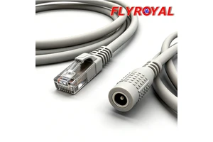 Customized RJ45 to 5521DC Female Connector Ethernet Cable RJ45 Extension DC Cable