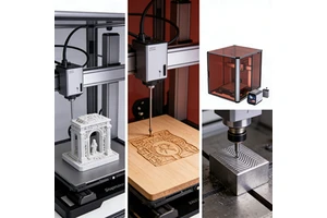 Snapmaker Artisan 3-in-1 3D Printer Dual Extruder Automatic Auto Leveling USB Connectivity Supports PLA for Home Use 1-Year