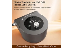 Low Noise Wireless Nail Drill Custom Color 45000RPM Brushless Motor Dual Operation Touch Screen for Online Seller