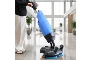 Commercial Hand Push Battery Walk-behind Electric Floor Washing Sweeper and Scrubber Machine Cleaning for House
