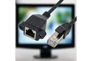 Premium Cat 5e Cat6 RJ45 Extension Cable Shielded Male to Female Ethernet Adapter for High-Speed Network Setup
