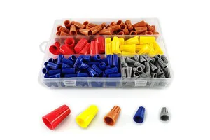 Custom Packaging Twist on Wire Connector Electrical Insulated Spring Insert Quick Splice Cap for Power Cable Applications