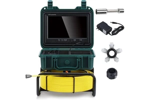 Industrial Pipe Survey Camera 50M Cable 9 Inch HD Display DVR Function Waterproof IP68 Sewer Detection Equipment