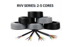 Multi-core RVV Control Cable 4 5 7 10 Core 0.75mm 1mm Flexible Signal Wire for Automation Systems