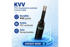 IEC 60502 Standard KVV Shielded Industrial Control Cable Oxygen-Free Copper/PVC/PVC 2-61 Cores IP54 For Monitoring Signal