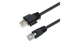 GigE Camera Ethernet Cable RJ45 Plug to RJ45 Plug with Screws Cat6 SFTP Industrial Camera Vision RJ45 Cable