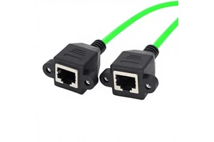 Factory Industrial Gigabit Network RJ45 Female to Female Extension Cable Oxygen-Free Copper Twisted Pair Connector Cable