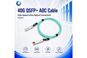 40G QSFP+ AOC Active Optical Cable For Data Center Switch Server And Storage Network Connection