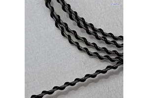 Control Wire Connector with Double Twist Spiral-Black Oxide Finish Customizable for Industrial Manufacturing Robotics Automation