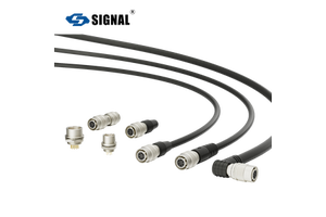 SIGNAL SHR10 Industrial Camera Connector-Push Locking Solder Termination 6/12Pin IP67 Shielded Female Nickel-Plated Brass for