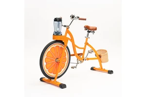 EXI pink Juicer Bike Machine Balance Kid&adult Smoothies Cycle Juice Maker Extractor Bike Smoothies Aluminum Alloy 150kg Load