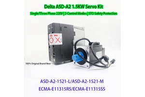 New Delta A2 1.5KW Servo Motor Driver Kit ASD-A2-1521-L/M ECMA-E11315RS/SS 220V Single Phase AC Servo Set For CNC Automation