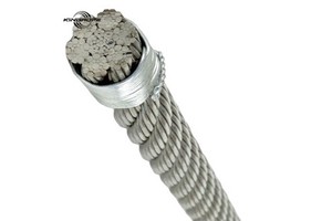 Custom Made High Carbon Steel Wire Rope Alloy Core High Temperature Resistance Welding Capable AiSi for Industrial Machinery