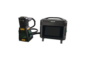 30W Lithium Battery Portable Small Mini Metal Iron Aluminum Fiber Laser Marking Engraving Machine New Easy to Operate DST