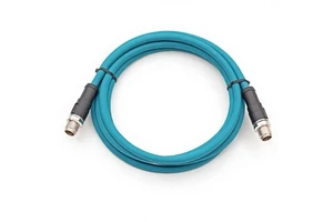 Cat6 M12 to RJ45 Copper PVC X-coded Industrial Camera Aviation Plug Connector X-type Network Cable 8 Conductors