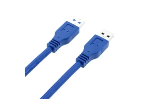USB3.0 AM To AM Superspeed Data Cable For Computer & Portable Hard Drive With 3A Fast Charging And Braided Shielding