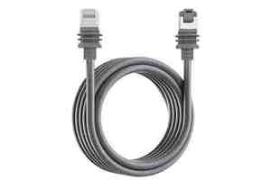 Heavy-Duty 1m PVC Gigabit Ethernet Extension Starlink Gen 3 1200Mbps Replacement Rugged 1m PVC Cable for Wire Connections