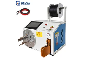 Power Cord Cable Video Cable Headphone Coiling Winding and Tying Bundling Twisting Tie Machine