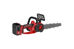 Industrial Grade 10 Inch Electric Cordless Chain Saw Lithium Battery Powered Wood Cutting Machine