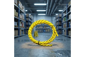 High Sensitive 5mm Non-locating 2-Pins IP TCP Water Leak Detection Alarm Sensor Cable with Male Connector 500M Detection Range