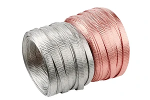 Copper Braid Flexible Busbar Wires Cables Cable Assemblies-Pure Copper Conductor Insulated Other Materials Electronic Connection