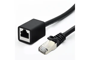 RJ45 Male to Female Ethernet Lan Network Extension Cable Cord Cat5 Cat6 FTP Shielded Ethernet Patch Extension Cable for Outdoor