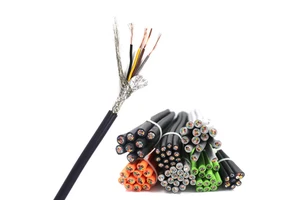 0.5 0.75 1 1.5 2.5 4 Multi-core Signal Control Cable Shield RVVP Wire Shielded Cable Instrument Flexible Robot Tow Chain Cable