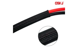 GSKJ PET Braided Sleeve Expandable Cable Management Sleeving for Robotics Harness Protection