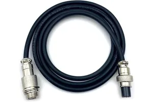 M12 Cable 6 Pin Male to Female Waterproof Aviation Sensor Cable Plug Shielded Injection Moulding Industrial Electrical PVC Cable