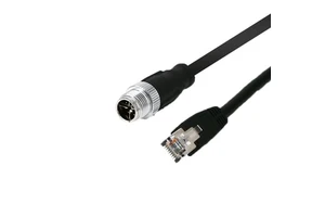 8-Core M12 RJ45X Industrial Flexible Sensor Cable 8-Pin Gigabit Network Trigger 4Pin Copper Terminals 4Pin Copper Connectors