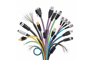 Customized 5M 10M Waterproof IP67 Blue PUR Cable Industrial Camera Baumer GIGE Vision M12 X Coded to RJ45 Cable 8 Pin Connector