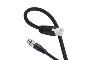 RJ-45-TO-M12-8P A-Coded Industrial Camera Cable For Factory Automation Vision Systems And Reliable Data Transmission