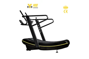 Commercial Grade Curved Treadmill Self-Powered 150kg Capacity Heavy Duty Manual Non-Motorized Training Studio Wireless Calories