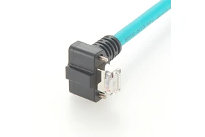 Industrial Camera GigE Cable Right Angle Down Side Bare Copper PVC Insulation 1m 8 Cores