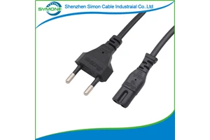 1.5M Figure-8 Power Cord C7/C8 Connector PVC/Rubber Options 15A for Industrial Equipment Home/Office/Medical