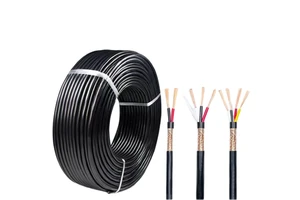 High Quality ZR-RVVP Flame Retardant Shielded Cable 450/750V PVC Sheath Multi-Core Copper Wire for Control & Communication