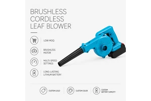 20V MAX Cordless Leaf Blower Lithium Battery Electric Air Blower for Garden Cleaning Car Drying OEM ODM Power Tool Supplier