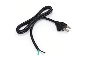 Factory Supply US 3 Pin Power Extension Cord for Computer and Home Appliance Black PVC Cable