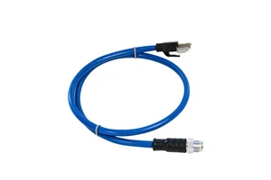 Hot Sell M12 X-Coded 8 Pole to RJ45 Ethernet Cable Industrial Network Applications Cat5e Pure Copper SFTP Shielded 10 Gbps