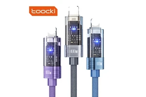 Toocki Intelligent C-L Charging Cable Automatic Recharge Function PD Fast Charging Data Transfer Wire For IPhone 8-14 Models