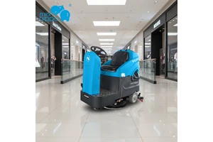 Mini Hippo PC60 Commercial Floor Scrubber 24V Burnishing Electric Ride-on New Small Indoor Cleaning Equipment