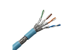 10 Gigabit Industrial Ethernet Cable Shielded S/FTP Ethernet 26AWG Cat8 Lan Cable Rj45 Customized Blue Rs485 Cable Price 34 Roll