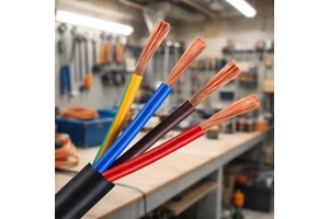 CE Standards RVV PVC Flexible Electrical Cable Oxygen-Free Copper Multi-Core Wire IP65 Industrial Control Construction