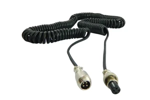 GX12 4-Pin Heavy Duty Waterproof IP67 8m Copper Aviation Female Male Spring Power Extension Cable for Bus Trucks