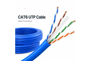 Cat6 Double Shielded Network Cable 23AWG Pure Copper Gigabit Ethernet LAN Cable for CCTV and Data Cabling