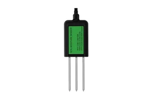 RS485 4-20mA Soil Temperature & Humidity EC & Conductivity Sensor IP68 Rated 3% Precision 0-10000 Us/cm DC4.5-30V 2m Cable