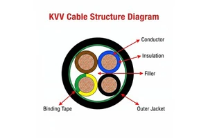 Durable PVC Jacket KVV Unshielded Control Wire KVVP Single Copper Braid Shielded Cable 3/4/7/12/16/24 Cores In Stock