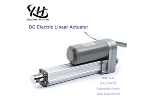 Direct Factory Sale YH8-525 DC Linear Actuator Brush Motor Brush Commutation Waterproof 24V 800mm Gear Drive for Home Appliance