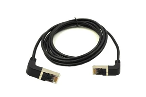 LBT Hot Sale 3ft Right Angle RJ45 Cable Double CAT5E UTP Male to RJ45 Down up RJ45 26awg LAN Network Extension Cable